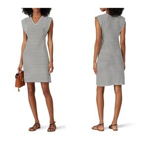 Derek Lam Black and White Striped Dress